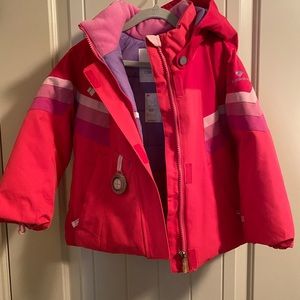Obermeyer Girls Size 4 Neato Insulated Jacket w/ hood NWT in Pink